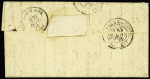 Le Vaucanson - n°37 OBL étoile 35 + CAD "Paris Ministère des Finances" (14 janv 71 - faible) sur Gazette des Absents n°27 pour Vichy réexpédiée à Toulon avec arrivées Vichy (24 janv) et Toulon (27 janv). TB