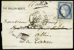 La Poste de Paris - n°37 OBL étoile 1 + CAD "Paris place de la Bourse" (17 janv 71) sur formule Orlandi avec arrivée Albi (29 janv). TB. Cote 550€