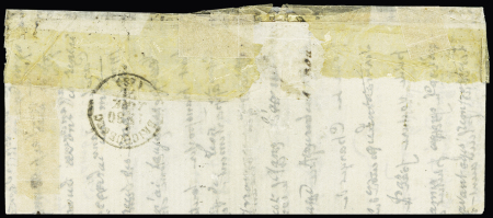 Le Général Bourbaki - n°37 OBL étoile 11 + CAD "Paris R. St Honoré" (18 janv 71) sur ballon monté pour Bricquebec Seine Inf. avec arrivée 4 fev 71. TB. Cote 1500€