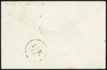 N°29 OBL étoile 3 + CAD "Paris PL. de la Madeleine" (2 mars 1871) sur lettre pour Evreux avec taxe 20 double-trait rayée avant réexpédition pour Amiens. TB