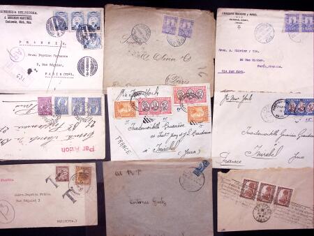 1904-36 Lot of 50 covers from a range of SOUTH AMERICAN
