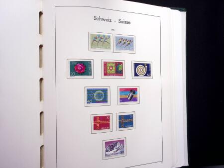 1850-1977 Reichhaltige Sammlung Schweiz in drei Leuchtturm