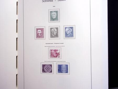 1850-1977 Reichhaltige Sammlung Schweiz in drei Leuchtturm