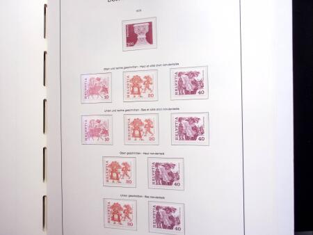 1850-1977 Reichhaltige Sammlung Schweiz in drei Leuchtturm