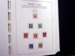 1850-1977 Reichhaltige Sammlung Schweiz in drei Leuchtturm