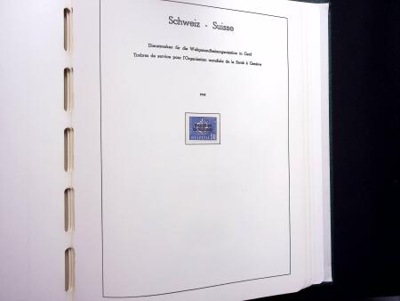 1850-1977 Reichhaltige Sammlung Schweiz in drei Leuchtturm
