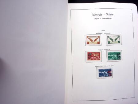 1850-1977 Reichhaltige Sammlung Schweiz in drei Leuchtturm