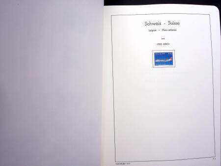 1850-1977 Reichhaltige Sammlung Schweiz in drei Leuchtturm