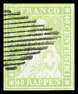 1850-1977 Reichhaltige Sammlung Schweiz in drei Leuchtturm