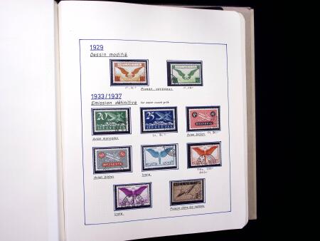 1923-88 Gut ausgebaute Flugpostsammlung in ein Album,