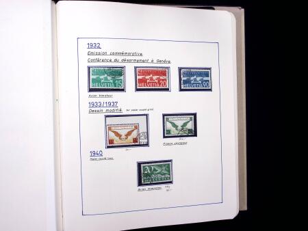 1923-88 Gut ausgebaute Flugpostsammlung in ein Album,