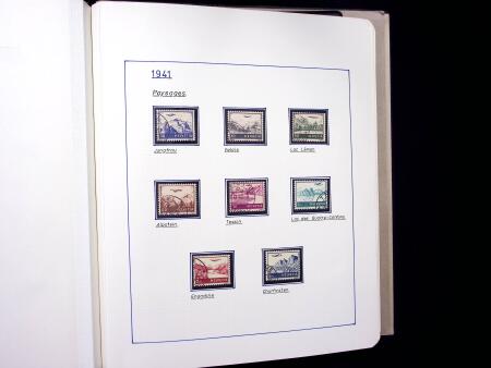1923-88 Gut ausgebaute Flugpostsammlung in ein Album,