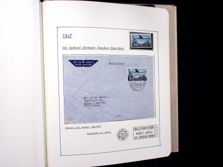 1923-88 Gut ausgebaute Flugpostsammlung in ein Album,