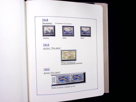 1923-88 Gut ausgebaute Flugpostsammlung in ein Album,