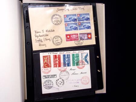 1923-88 Gut ausgebaute Flugpostsammlung in ein Album,