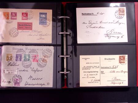 1845-1955, Partie Briefe und Karten (ca140) in einem