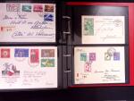 1845-1955, Partie Briefe und Karten (ca140) in einem