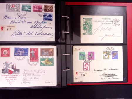 1845-1955, Partie Briefe und Karten (ca140) in einem