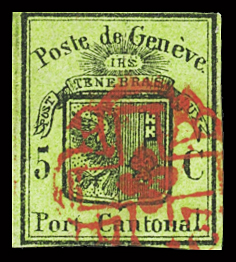 1843-50 Gebrauchte Sammlung klassische Marken auf 5