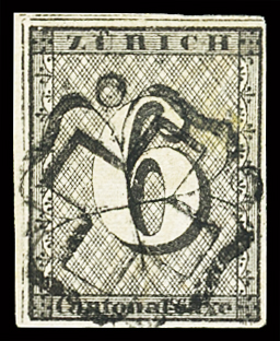 1843-50 Gebrauchte Sammlung klassische Marken auf 5