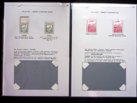 1913 Sammlung von die Vorläufer Marken auf mehrere