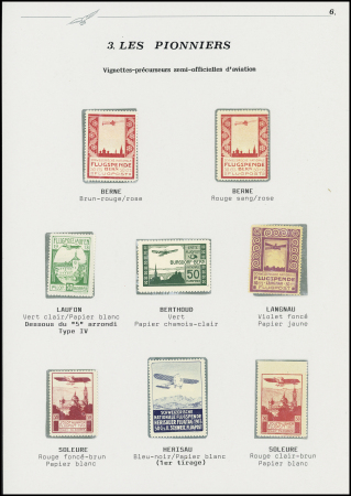 1913 Sammlung von die Vorläufer Marken auf mehrere
