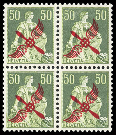 1919 Propeller Ausgabe 30C und 50C in Viererblöcke,
