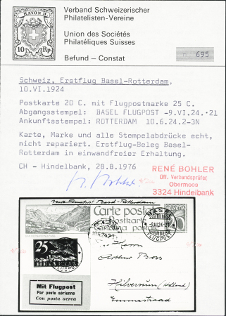 1924 (10. Juni) Basel - Rotterdam, 20C GS nach Holland