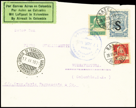 1929 (28. März) Tellbrustbild 10C und 20C (unregel.