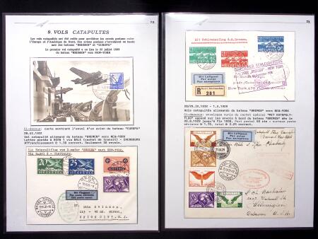 KATAPULTFLÜGE : Sammlung 18 Belege zwichen 1929 und