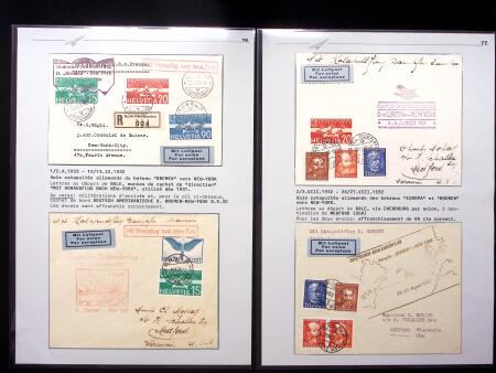 KATAPULTFLÜGE : Sammlung 18 Belege zwichen 1929 und