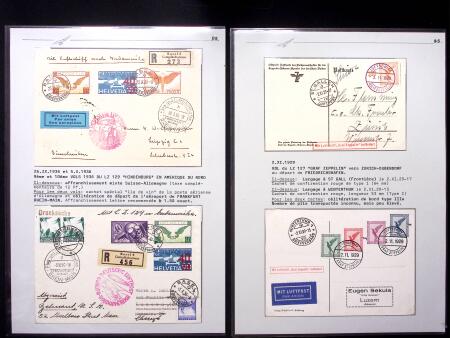 ZEPPELIN : Sammlung 25 Belege zwichen 1924 und 1936,