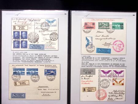 ZEPPELIN : Sammlung 25 Belege zwichen 1924 und 1936,