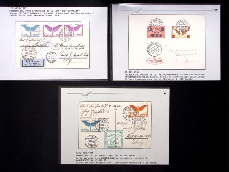 ZEPPELIN : Sammlung 25 Belege zwichen 1924 und 1936,