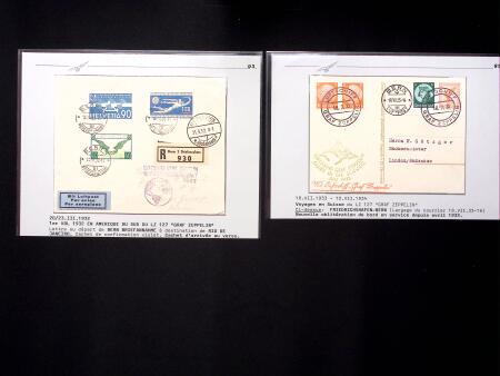 ZEPPELIN : Sammlung 25 Belege zwichen 1924 und 1936,