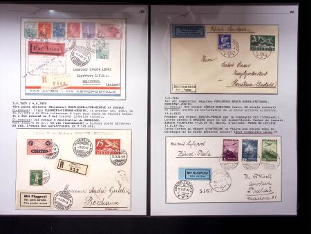 REGELMÄSSIGER LUFTVERKEHR : Sammlung 13 Belege zwichen