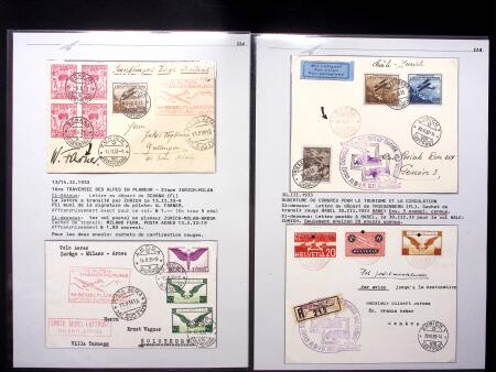 SONDERFLÜGE : Sammlung 22 Belege zwichen 1921 und