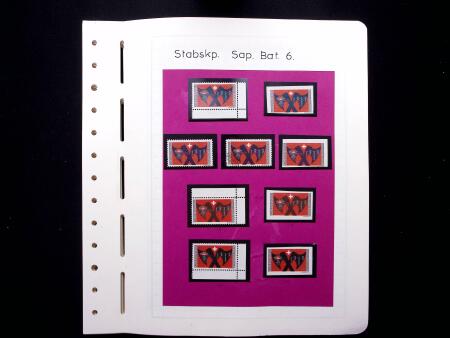 1939-45, Timbres militaires : SAPEURS : Lot monté sur 38 pages,