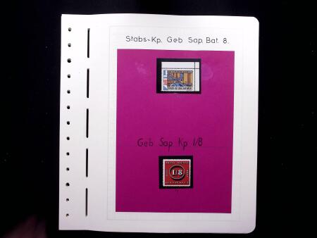 1939-45, Timbres militaires : SAPEURS : Lot monté sur 38 pages,