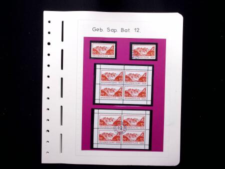 1939-45, Timbres militaires : SAPEURS : Lot monté sur 38 pages,