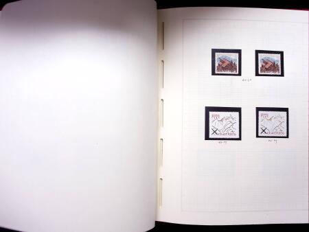 ARTILLERIE : Lot in Leuchturm Album auf 59 Blättern