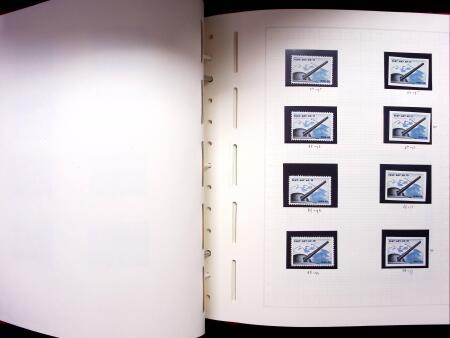 ARTILLERIE : Lot in Leuchturm Album auf 59 Blättern
