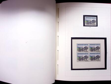 ARTILLERIE : Lot in Leuchturm Album auf 59 Blättern
