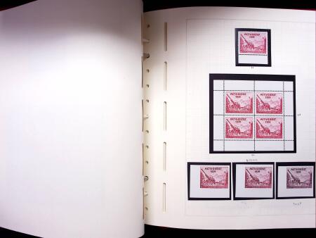 ARTILLERIE : Lot in Leuchturm Album auf 59 Blättern
