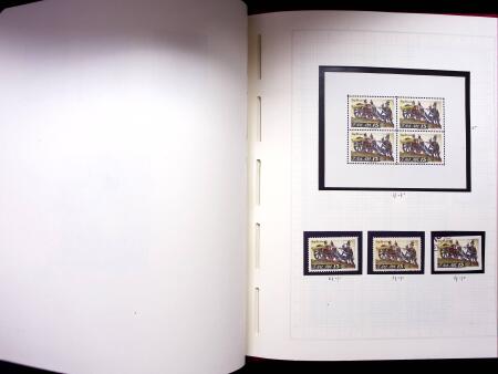 ARTILLERIE : Lot in Leuchturm Album auf 59 Blättern