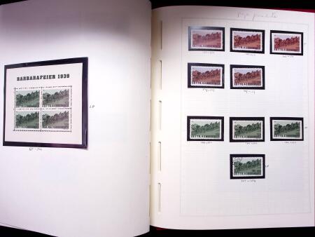 ARTILLERIE : Lot in Leuchturm Album auf 59 Blättern