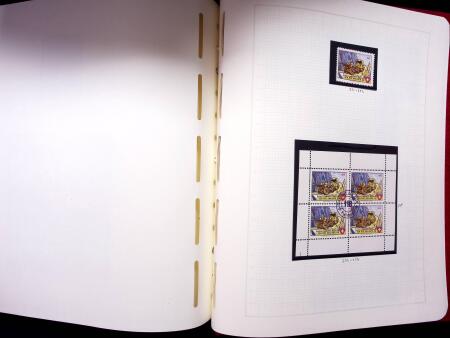 ARTILLERIE : Lot in Leuchturm Album auf 59 Blättern