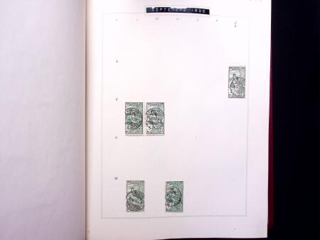 ABSTEMPELUNGEN : Kl. Sammlung in Album mit ca600 Marken