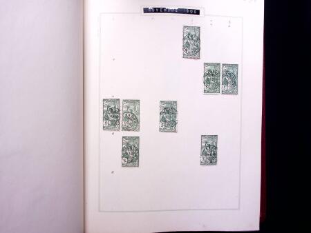 ABSTEMPELUNGEN : Kl. Sammlung in Album mit ca600 Marken