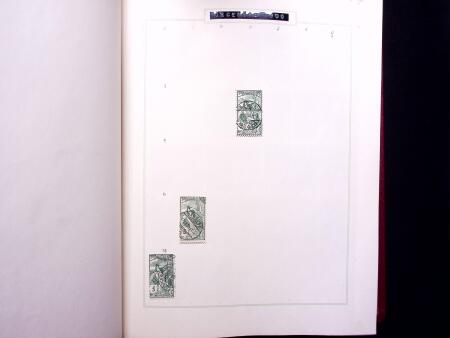 ABSTEMPELUNGEN : Kl. Sammlung in Album mit ca600 Marken